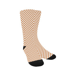 Autumn Maple Polka Dots Trouser Socks