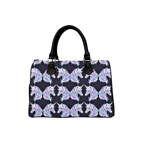 Tessellation Abstractica Mosaic 14 -unicorn Boston Handbag (Model 1621)