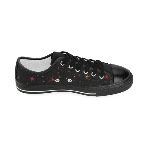 Awesome allover Stars 02B by FeelGood Women's Classic Canvas Shoes (Model 018)