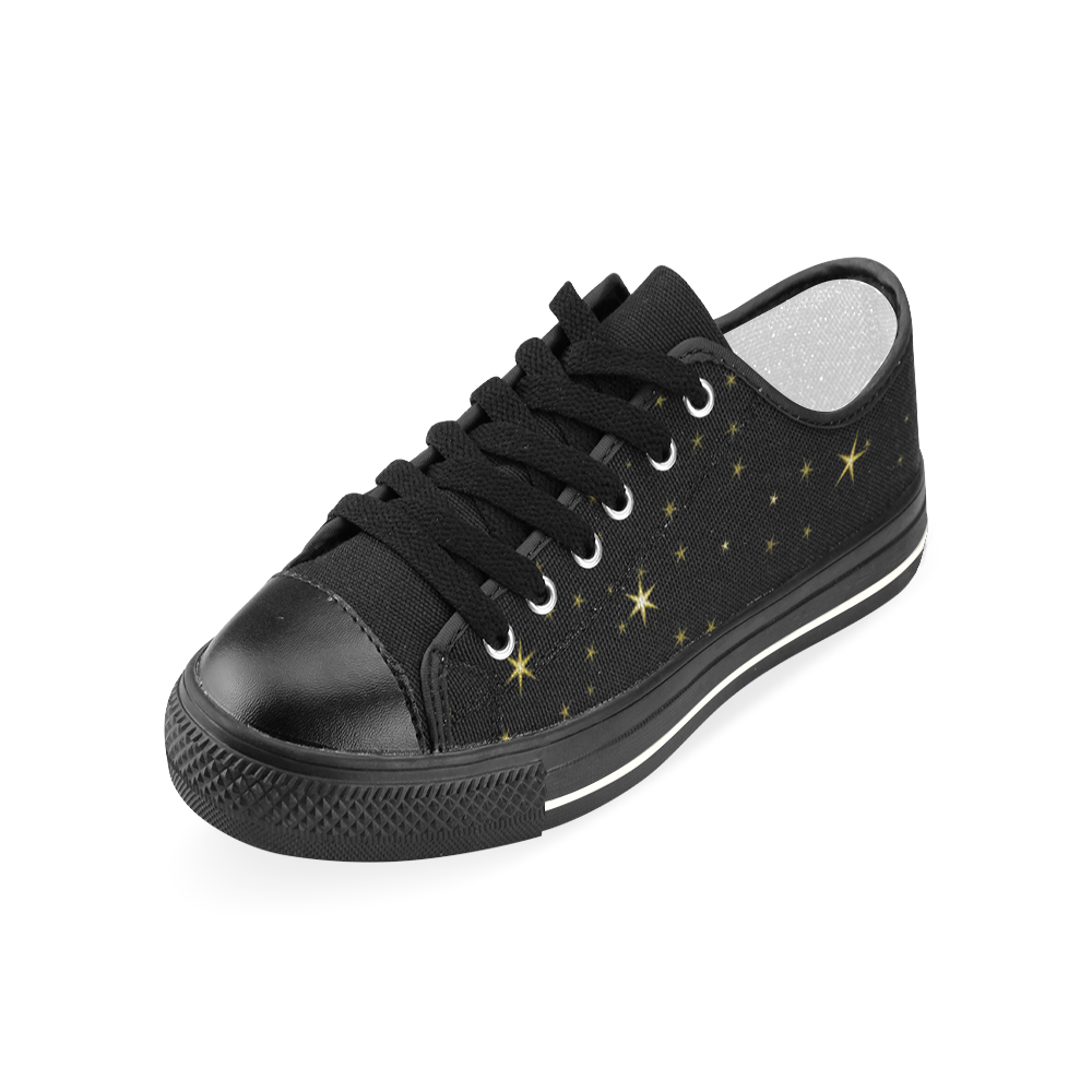 Awesome allover Stars 02A by FeelGood Women's Classic Canvas Shoes (Model 018)