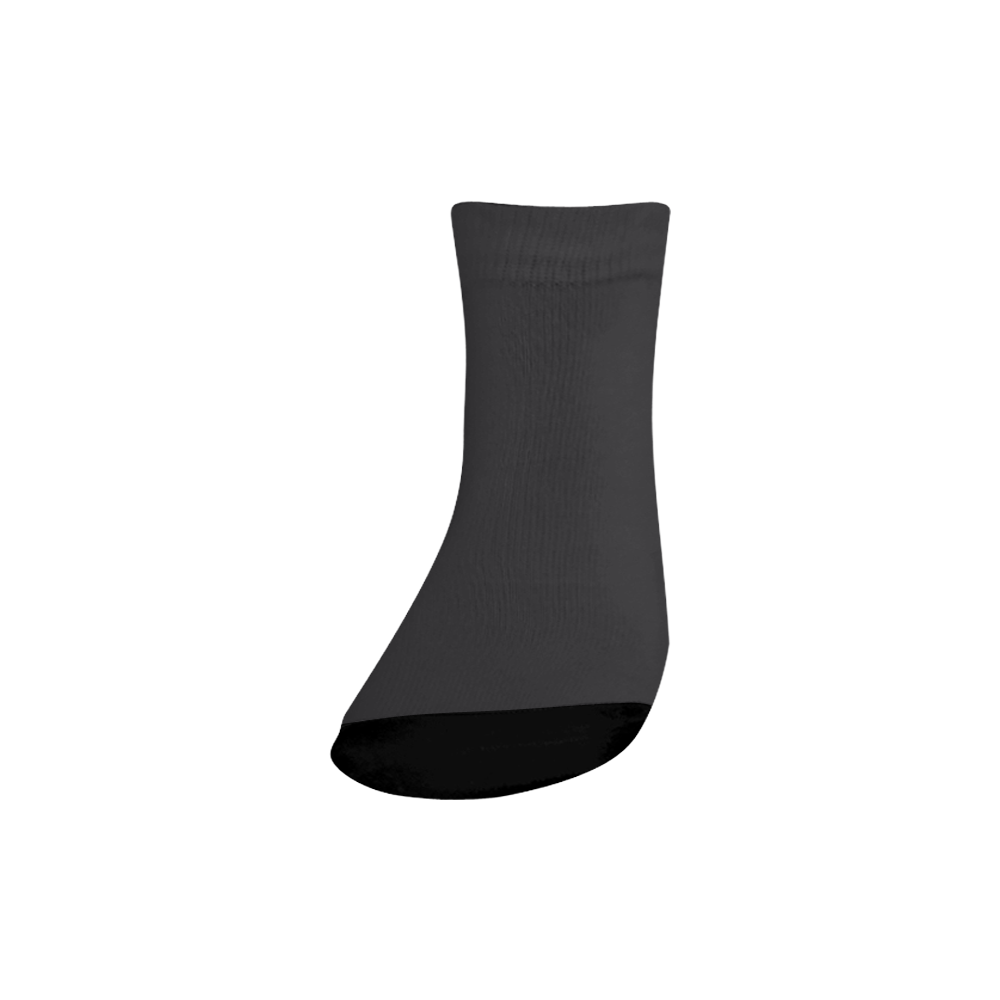 Jet Black Quarter Socks
