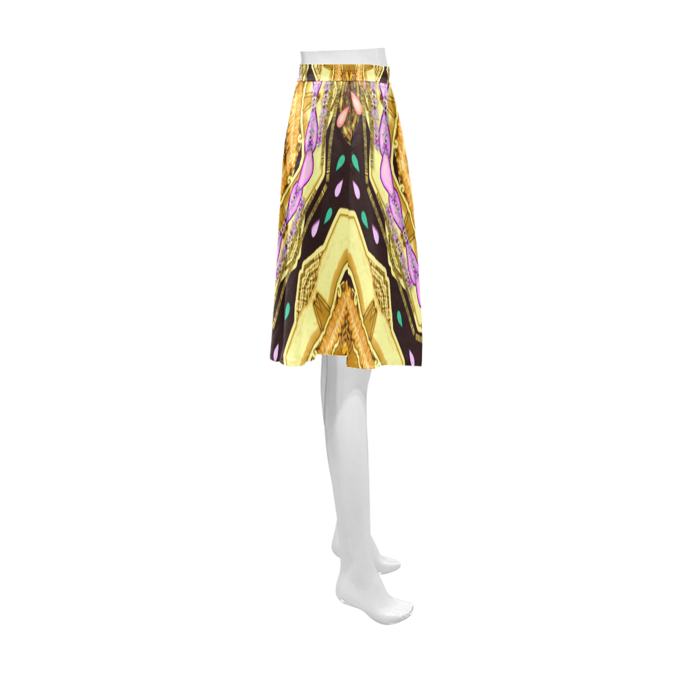Raining love peace over  creation of life Athena Women's Short Skirt (Model D15)