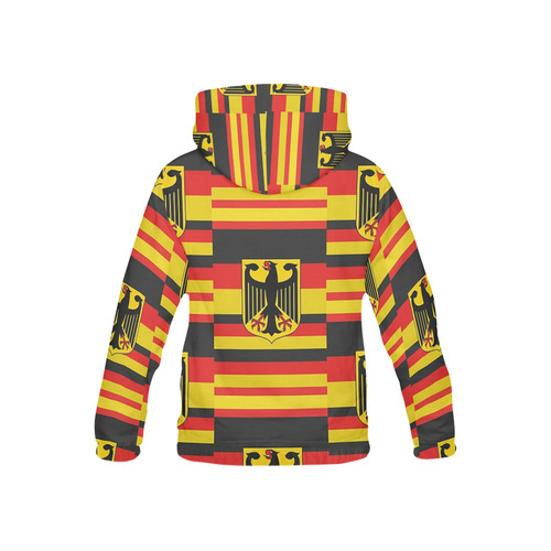 Federal Republic of Germany (tiled) All Over Print Hoodie for Kid (USA Size) (Model H13)