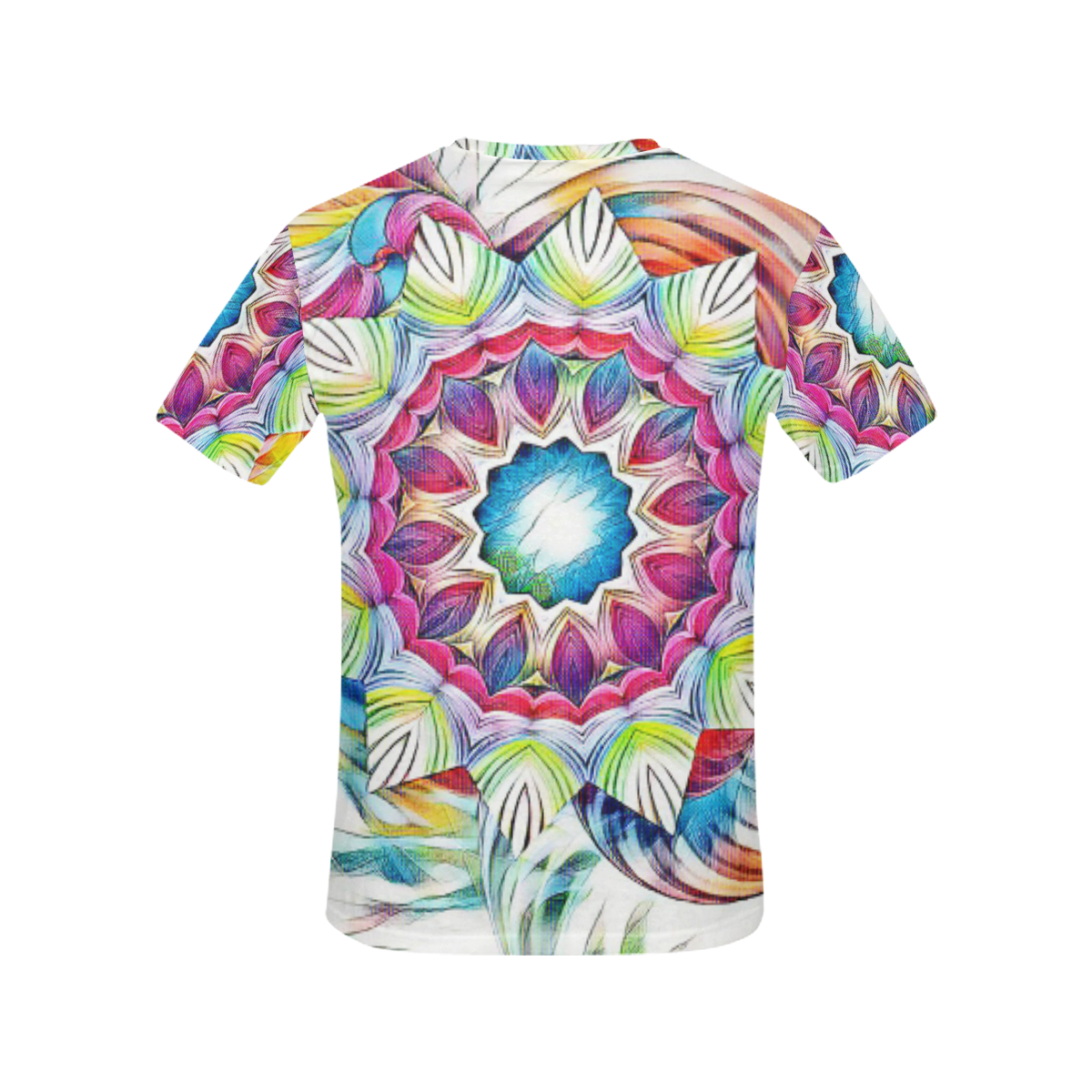 Sunshine Feeling Mandala All Over Print T-Shirt for Women (USA Size) (Model T40)