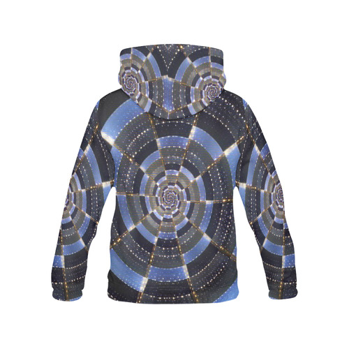 Midnight Crazy Dart All Over Print Hoodie for Women (USA Size) (Model H13)