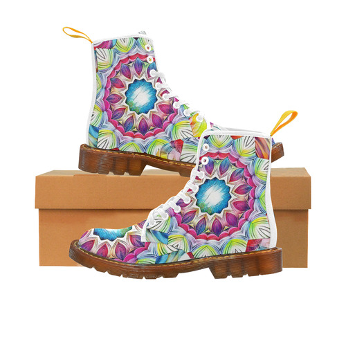 Sunshine Feeling Mandala Martin Boots For Women Model 1203H