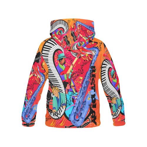 HOT Juleez Jazzy Art Print Hoodie All Over Print Hoodie for Men (USA Size) (Model H13)