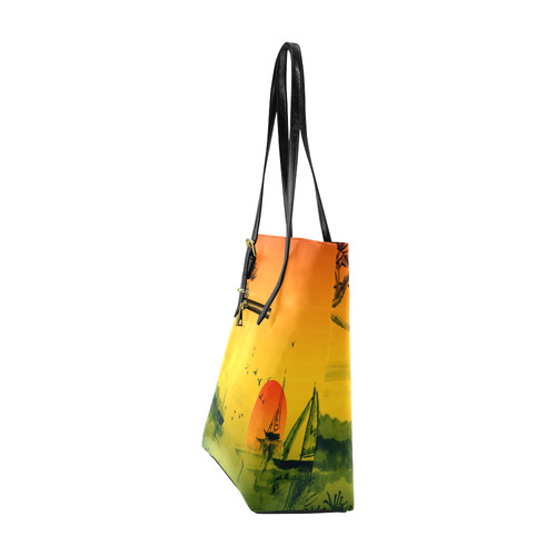 Sunset Orient Escape Euramerican Tote Bag/Small (Model 1655)