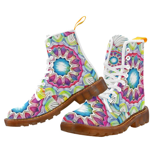 Sunshine Feeling Mandala Martin Boots For Women Model 1203H