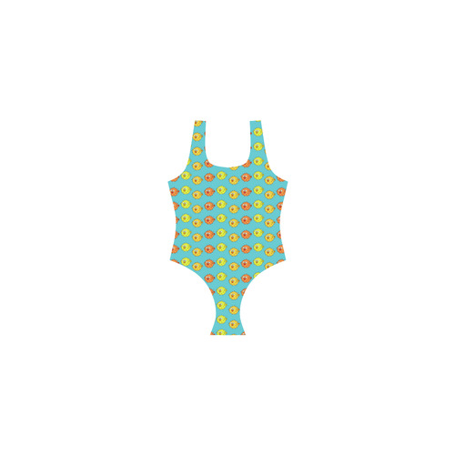 Fish Pattern Vest One Piece Swimsuit (Model S04)