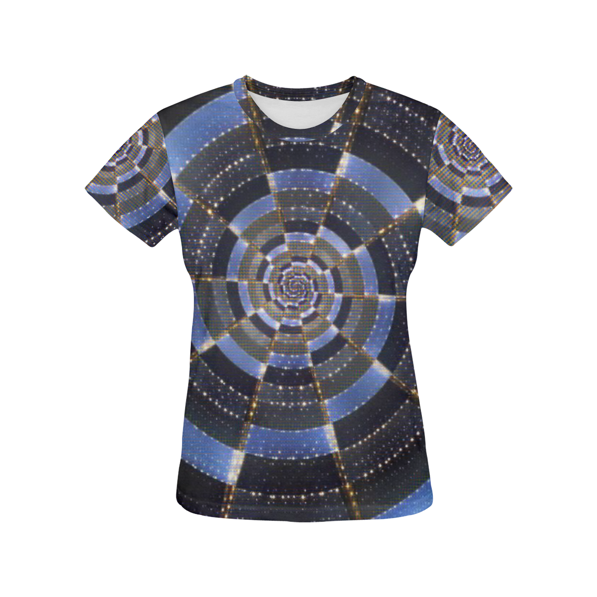 Midnight Crazy Dart All Over Print T-Shirt for Women (USA Size) (Model T40)