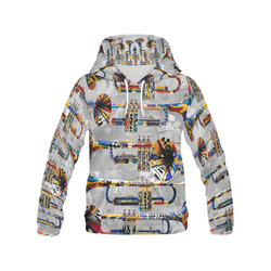 Trumpet Print Pattern Men Women Pullover Hoodie