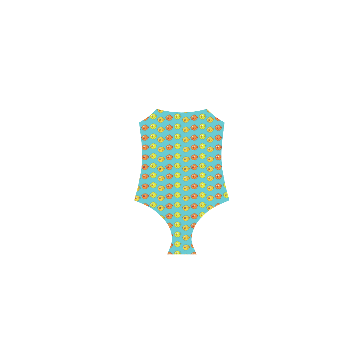 Fish Pattern Strap Swimsuit ( Model S05)