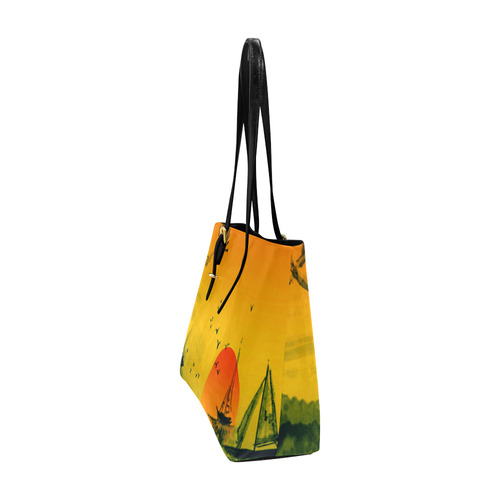 Sunset Orient Escape Euramerican Tote Bag/Large (Model 1656)