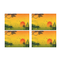 Sunset Orient Escape Placemat 12’’ x 18’’ (Set of 4)