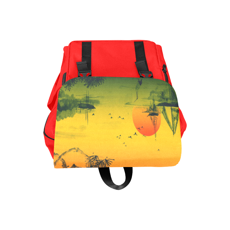 Sunset Orient Escape Casual Shoulders Backpack (Model 1623)