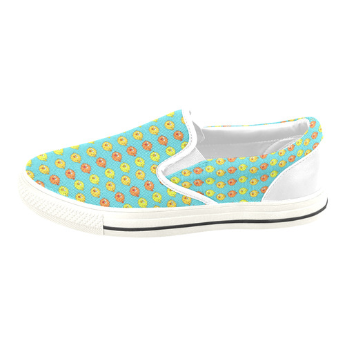 Fish Pattern Slip-on Canvas Shoes for Kid (Model 019)