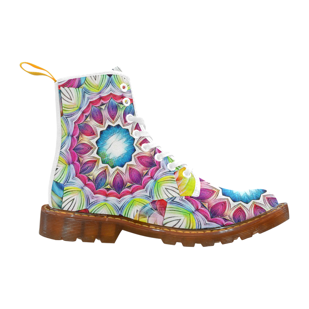 Sunshine Feeling Mandala Martin Boots For Women Model 1203H