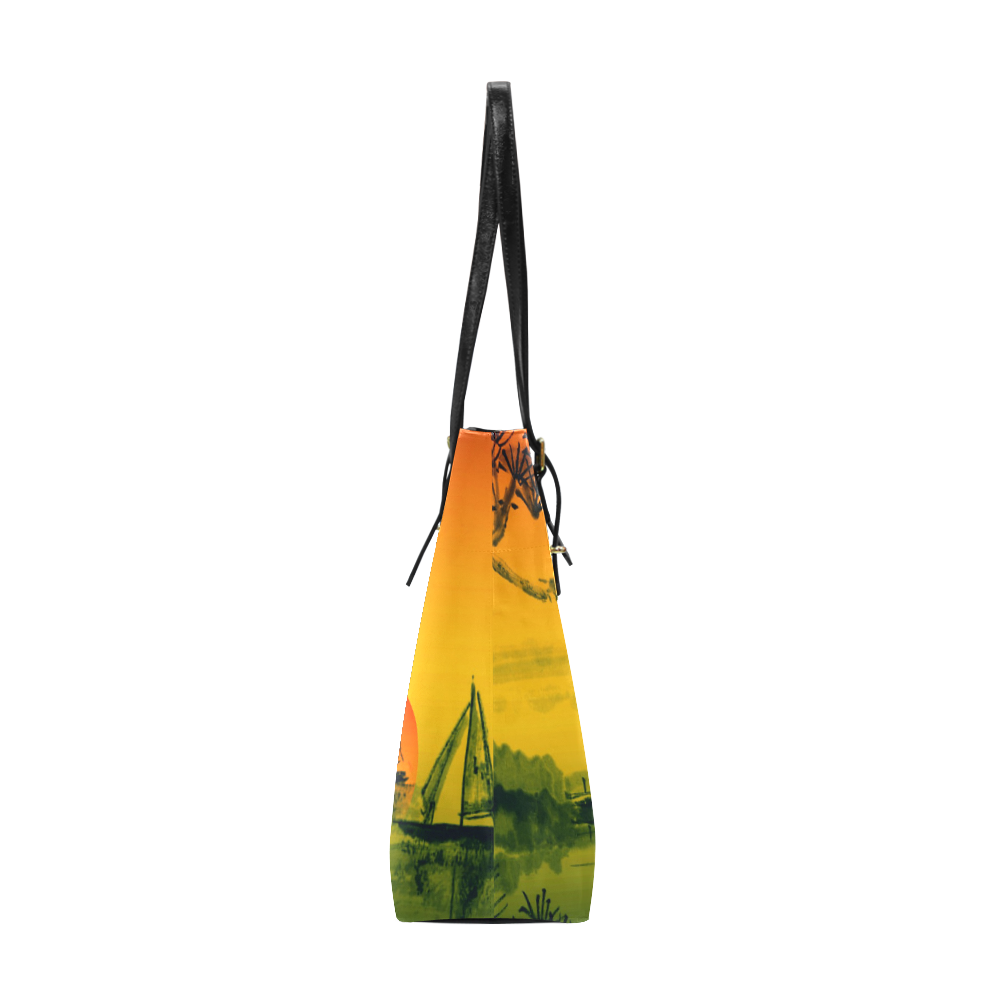 Sunset Orient Escape Euramerican Tote Bag/Small (Model 1655)