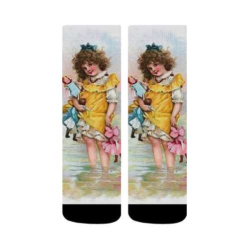 My Dollies and Me by the Sea Crew Socks