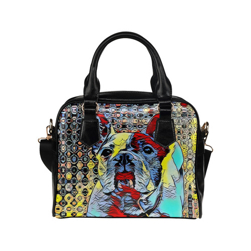 FRENCH BULLDOG ART BY CRASSCO Shoulder Handbag (Model 1634)