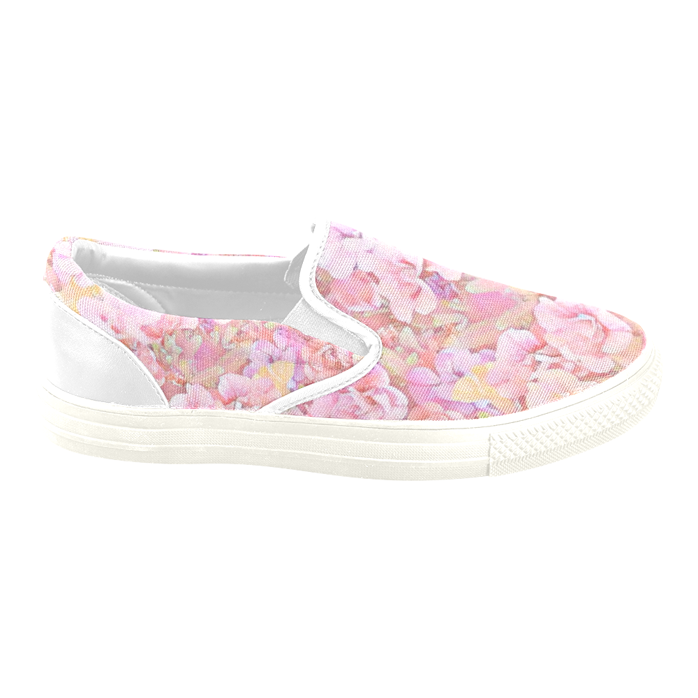 Lovely Floral 36A by FeelGood Women's Unusual Slip-on Canvas Shoes (Model 019)