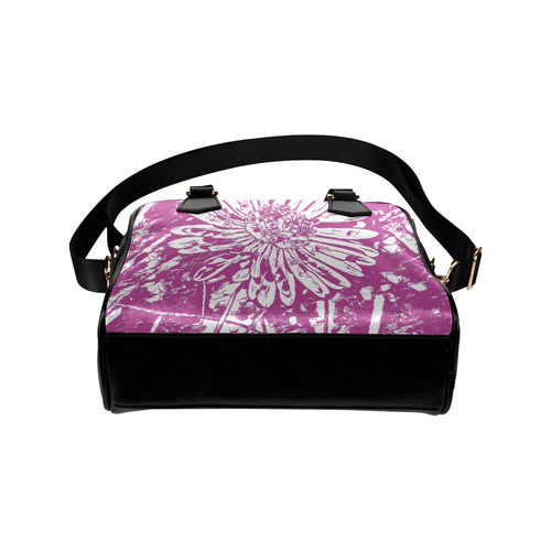 FLOWER PINK Shoulder Handbag (Model 1634)