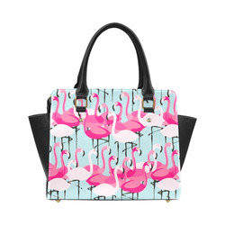 Pink Flamingo Pink Flamingos Classic Shoulder Handbag (Model 1653)