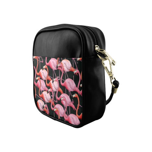 Beautiful Pink Flamingos Summer Pattern Sling Bag (Model 1627)
