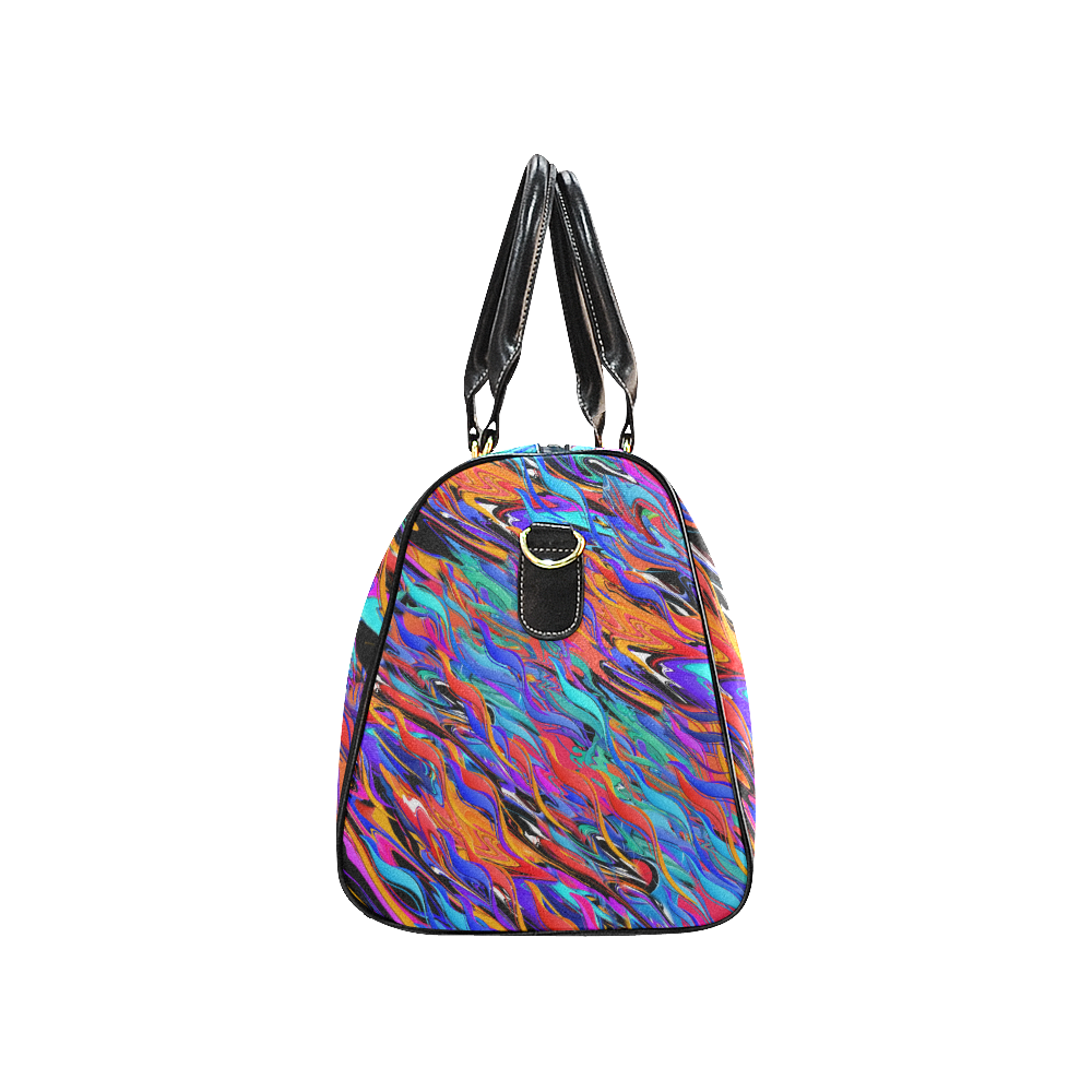 Colorful Travel Bag Colorful Water Fire Design New Waterproof Travel Bag/Small (Model 1639)