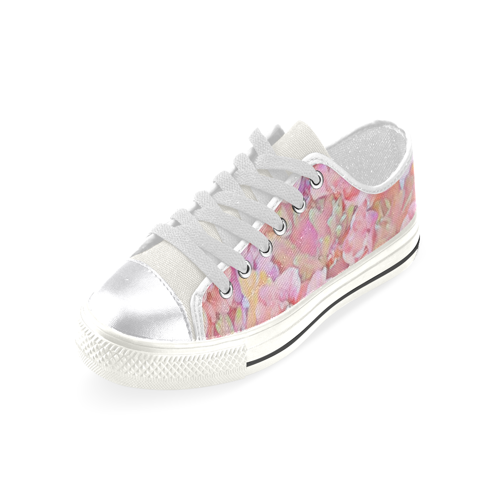 Lovely Floral 36A by FeelGood Women's Classic Canvas Shoes (Model 018)