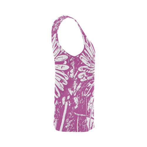 FLOWER PINK V All Over Print Tank Top for Women (Model T43)