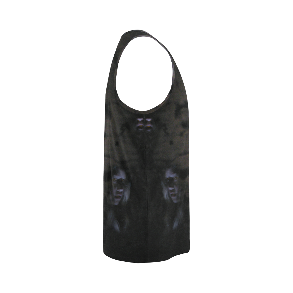 Halloween Moon and Ghosts All Over Print Tank Top for Men (Model T43)