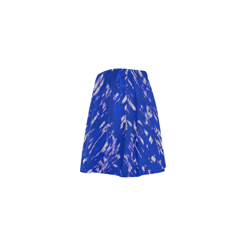 glossy abstract blue by JamColors Mini Skating Skirt (Model D36)