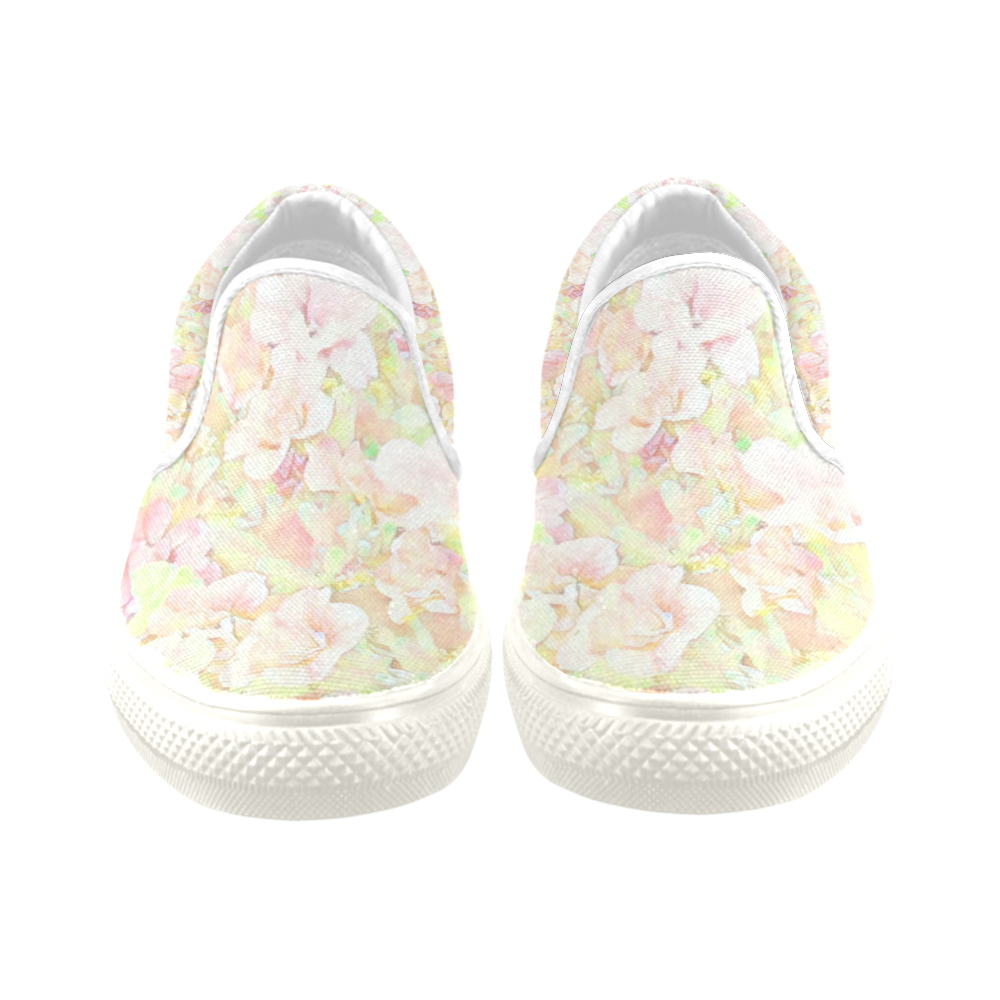 Lovely Floral 36C by FeelGood Women's Unusual Slip-on Canvas Shoes (Model 019)