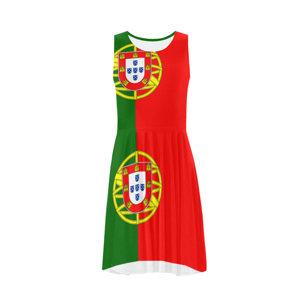 PORTUGAL Sleeveless Ice Skater Dress (D19)