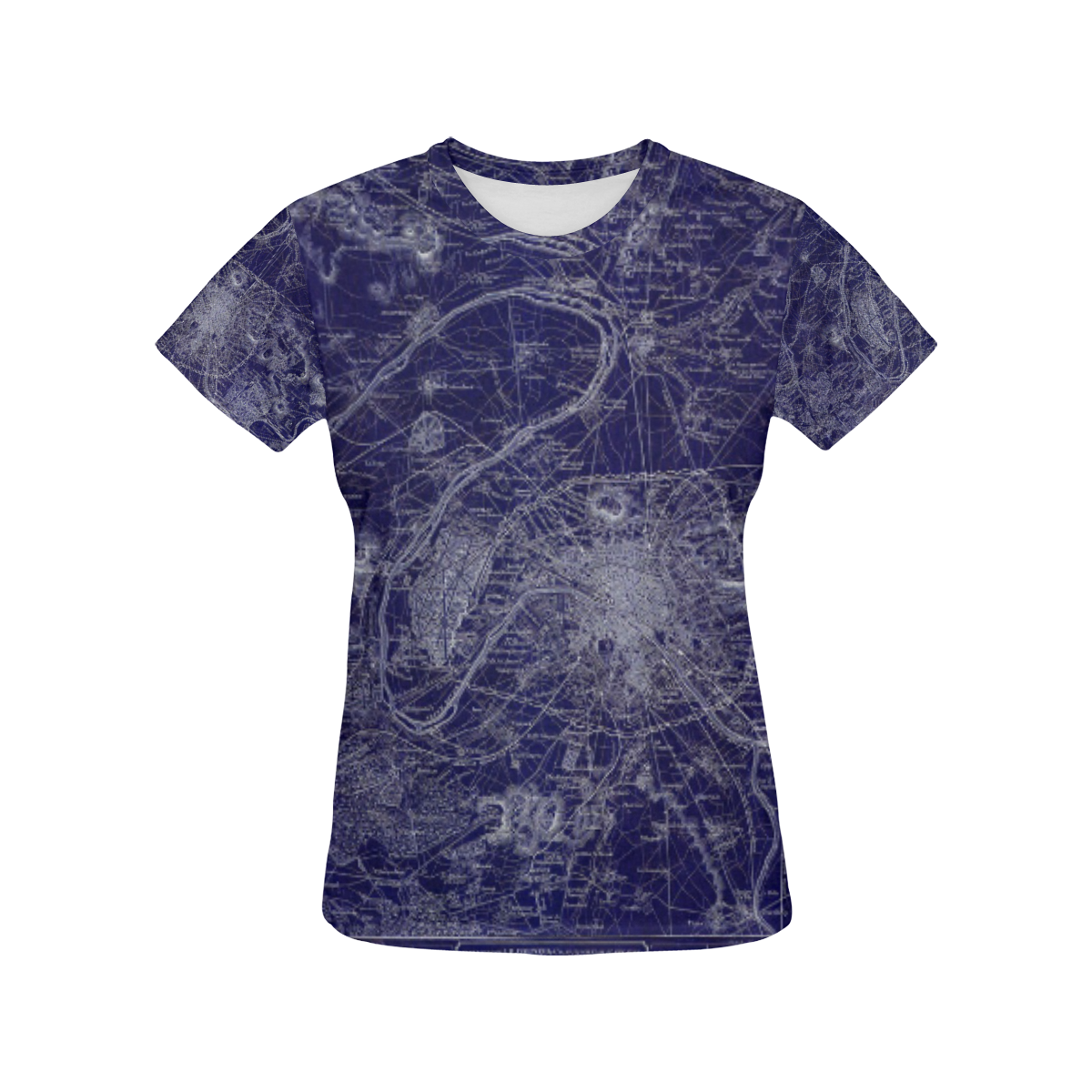 Paris, France 1857 All Over Print T-Shirt for Women (USA Size) (Model T40)