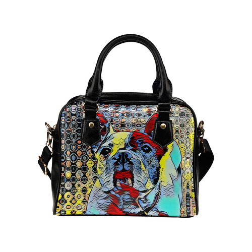 FRENCH BULLDOG ART BY CRASSCO Shoulder Handbag (Model 1634)