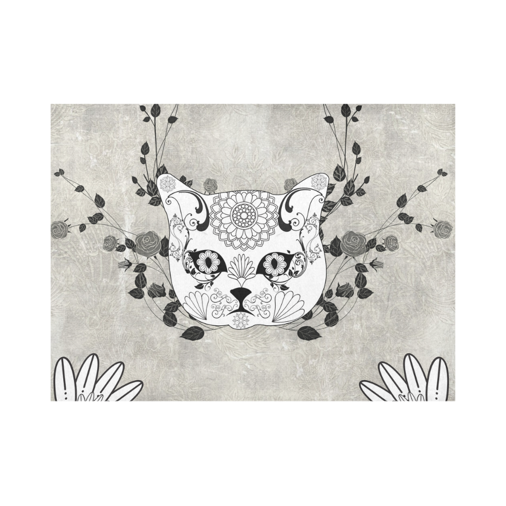 Wonderful sugar cat skull Placemat 14’’ x 19’’ (Set of 4)