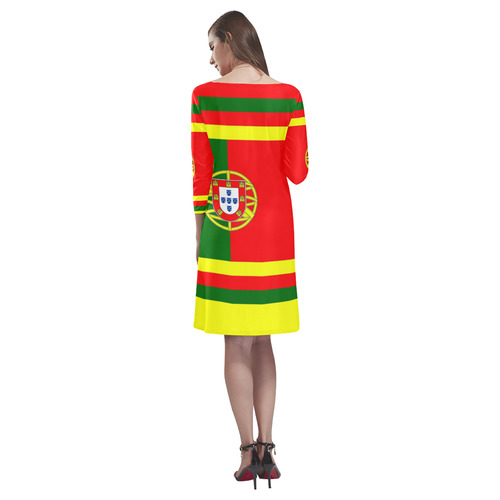 PORTUGAL 2 Rhea Loose Round Neck Dress(Model D22)