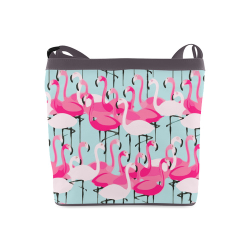 Pink Flamingo Pink Flamingos Crossbody Bags (Model 1613)