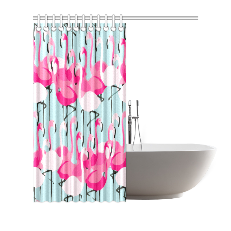 Pink Flamingo Pink Flamingos Shower Curtain 72"x72"