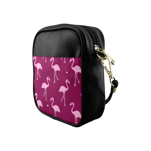 Pink Flamingos Summer Pattern Sling Bag (Model 1627)