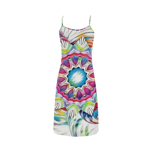 Sunshine Feeling Mandala Alcestis Slip Dress (Model D05)