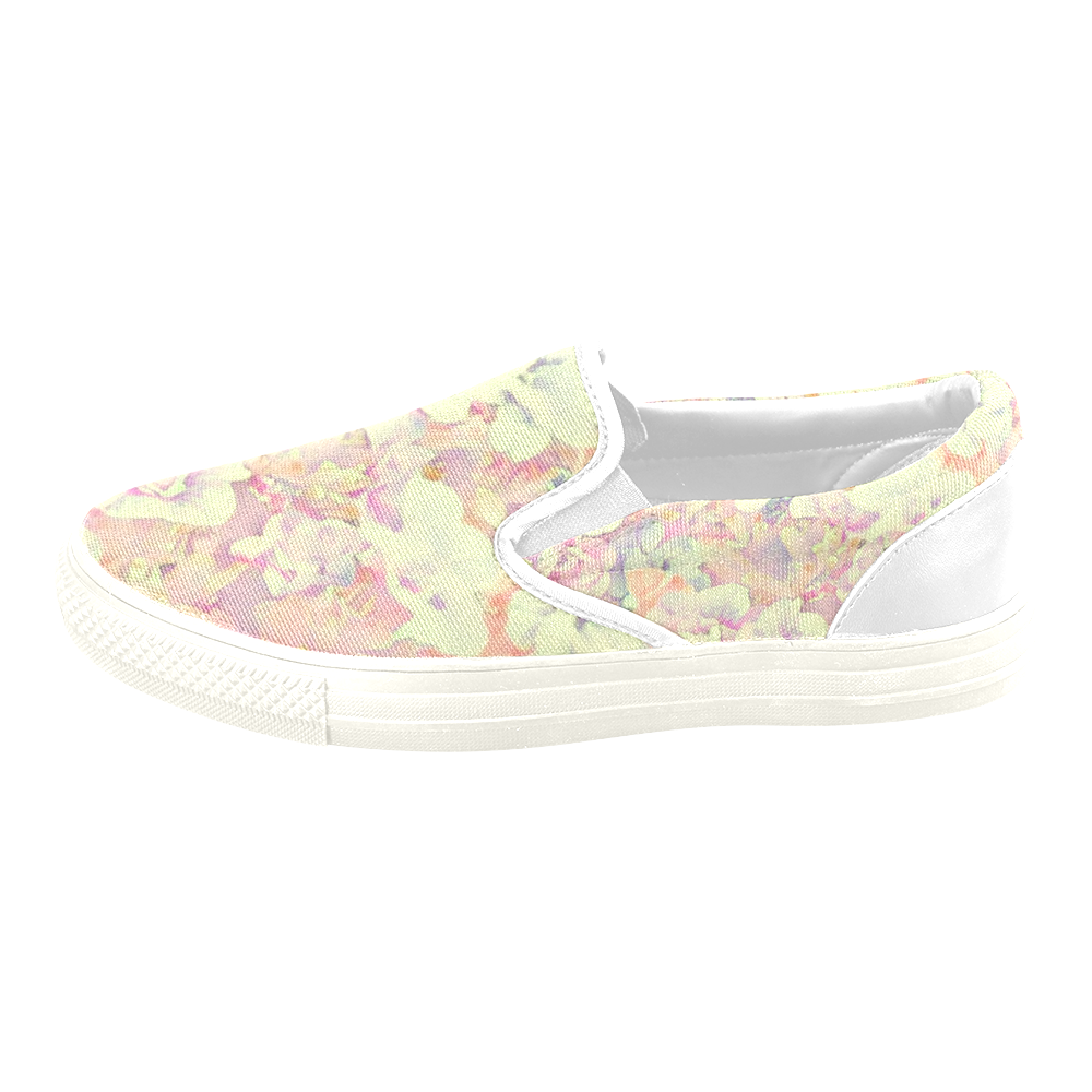 Lovely Floral 36B by FeelGood Women's Unusual Slip-on Canvas Shoes (Model 019)