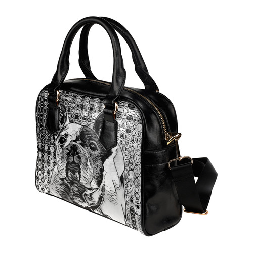 FRENCH BULLDOG BY CRASSCO Shoulder Handbag (Model 1634)