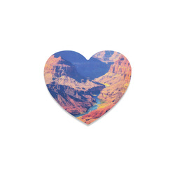 mountain and desert at Grand Canyon national park, USA Heart Coaster
