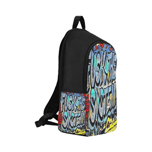FUCK THE SYSTEM GRAFFITI IV Fabric Backpack for Adult (Model 1659)