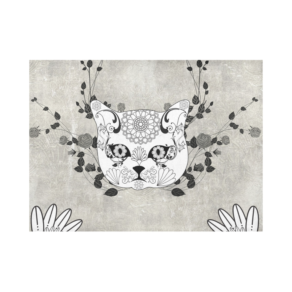 Wonderful sugar cat skull Placemat 14’’ x 19’’ (Set of 6)