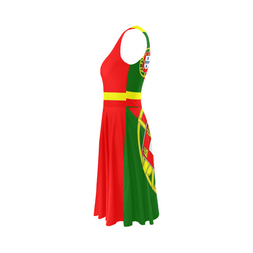 PORTUGAL 2 Sleeveless Ice Skater Dress (D19)
